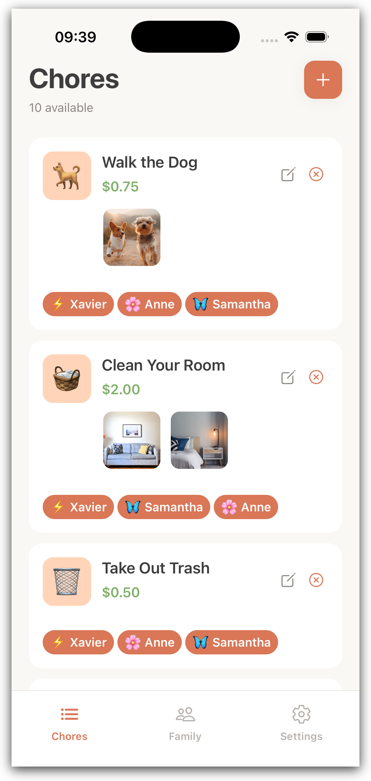 BusyHive chores interface